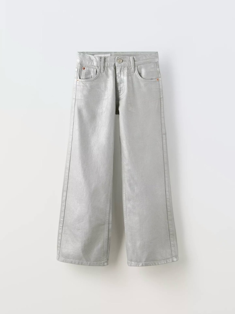 Zara Kids foil denim pants